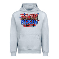 Heather Grey boom boom baby Urban Hoodie - Zillion Design Studio