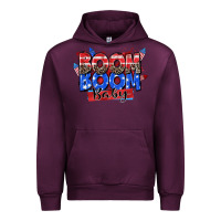 Mauve Wine boom boom baby Urban Hoodie - Zillion Design Studio