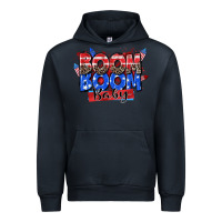 Navy boom boom baby Urban Hoodie - Zillion Design Studio