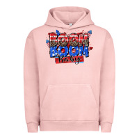 Pigment Salmon boom boom baby Urban Hoodie - Zillion Design Studio