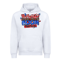 White boom boom baby Urban Hoodie - Zillion Design Studio
