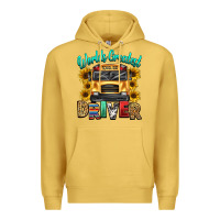 Antique Gold worlds greatest school bus driver Premium Hoodie - texasbilliewilder