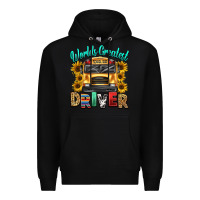 Black worlds greatest school bus driver Premium Hoodie - texasbilliewilder