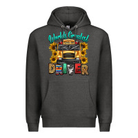 Charcoal Heather worlds greatest school bus driver Premium Hoodie - texasbilliewilder