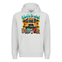 Dove Grey worlds greatest school bus driver Premium Hoodie - texasbilliewilder