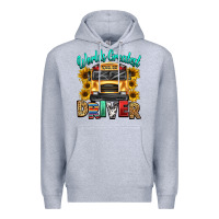 Heather Grey worlds greatest school bus driver Premium Hoodie - texasbilliewilder