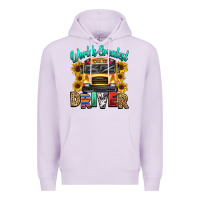 Lilac worlds greatest school bus driver Premium Hoodie - texasbilliewilder
