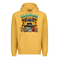 Mustard worlds greatest school bus driver Premium Hoodie - texasbilliewilder
