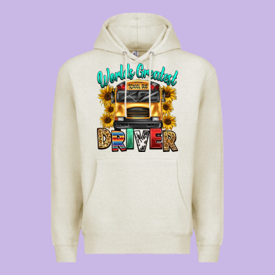 Worlds Greatest School Bus Driver Premium Hoodie Designed By Texasbilliewilder