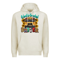 Oatmeal Heather worlds greatest school bus driver Premium Hoodie - texasbilliewilder