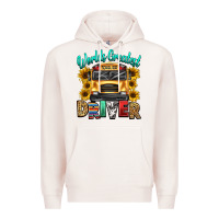 Pale Pink worlds greatest school bus driver Premium Hoodie - texasbilliewilder