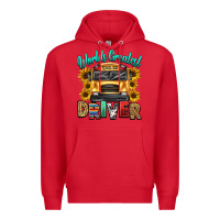 Red worlds greatest school bus driver Premium Hoodie - texasbilliewilder