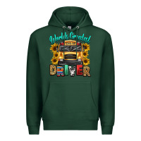 Sports Green worlds greatest school bus driver Premium Hoodie - texasbilliewilder