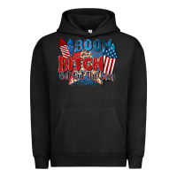 Pigment Black boom bitch get out the way Urban Hoodie - Zillion Design Studio