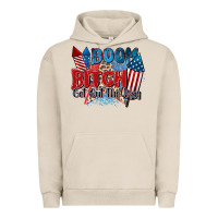 Pigment French Oak boom bitch get out the way Urban Hoodie - Zillion Design Studio