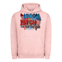 Pigment Salmon boom bitch get out the way Urban Hoodie - Zillion Design Studio