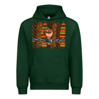 Forest Green black history brushstroke Urban Hoodie - texasbilliewilder