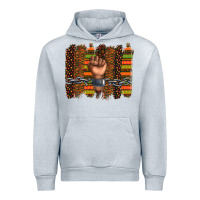 Heather Grey black history brushstroke Urban Hoodie - texasbilliewilder