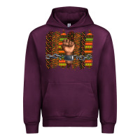 Mauve Wine black history brushstroke Urban Hoodie - texasbilliewilder