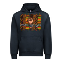 Navy black history brushstroke Urban Hoodie - texasbilliewilder