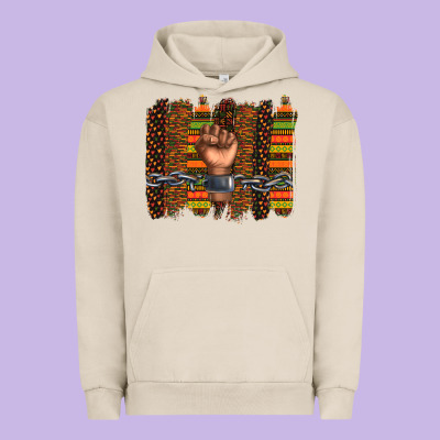 Urban Hoodie black history brushstroke