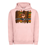 Pigment Salmon black history brushstroke Urban Hoodie - texasbilliewilder