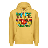 Antique Gold wife mom teacher Premium Hoodie - texasbilliewilder
