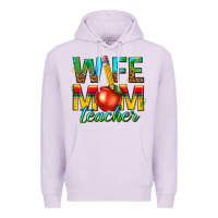 Lilac wife mom teacher Premium Hoodie - texasbilliewilder