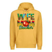Mustard wife mom teacher Premium Hoodie - texasbilliewilder