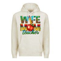 Oatmeal Heather wife mom teacher Premium Hoodie - texasbilliewilder