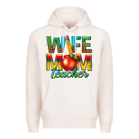 Pale Pink wife mom teacher Premium Hoodie - texasbilliewilder