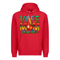 Red wife mom teacher Premium Hoodie - texasbilliewilder