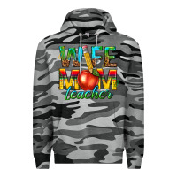 Slate Camo wife mom teacher Premium Hoodie - texasbilliewilder