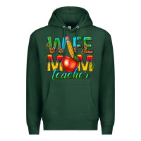 Sports Green wife mom teacher Premium Hoodie - texasbilliewilder