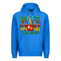 True Royal wife mom teacher Premium Hoodie - texasbilliewilder