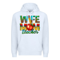 White wife mom teacher Premium Hoodie - texasbilliewilder