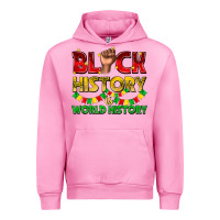 Fuchsia Pink black history is world history Urban Hoodie - texasbilliewilder
