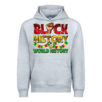 Heather Grey black history is world history Urban Hoodie - texasbilliewilder