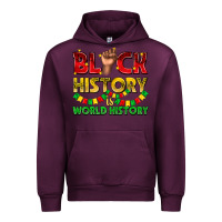 Mauve Wine black history is world history Urban Hoodie - texasbilliewilder