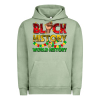 Pigment Oil Green black history is world history Urban Hoodie - texasbilliewilder