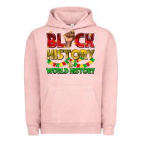 Pigment Salmon black history is world history Urban Hoodie - texasbilliewilder