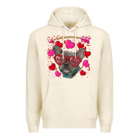Tofu valentine's day french bulldog puppy Premium Hoodie - RanaPortraitStore