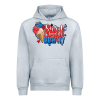 Heather Grey sweet land of liberty Urban Hoodie - Zillion Design Studio