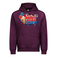 Mauve Wine sweet land of liberty Urban Hoodie - Zillion Design Studio