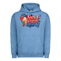 Pigment Pebble Blue sweet land of liberty Urban Hoodie - Zillion Design Studio