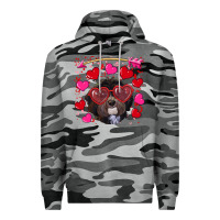 Slate Camo valentine's day havanese dog Premium Hoodie - RanaPortraitStore