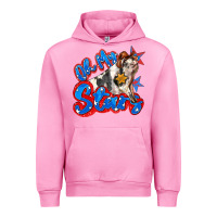 Fuchsia Pink oh my stars pig Urban Hoodie - Zillion Design Studio