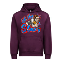 Mauve Wine oh my stars pig Urban Hoodie - Zillion Design Studio