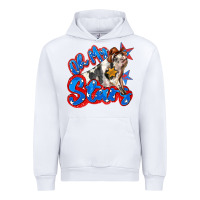 White oh my stars pig Urban Hoodie - Zillion Design Studio