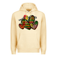 Pina Colada juneteenth hearts Premium Hoodie - Zillion Design Studio